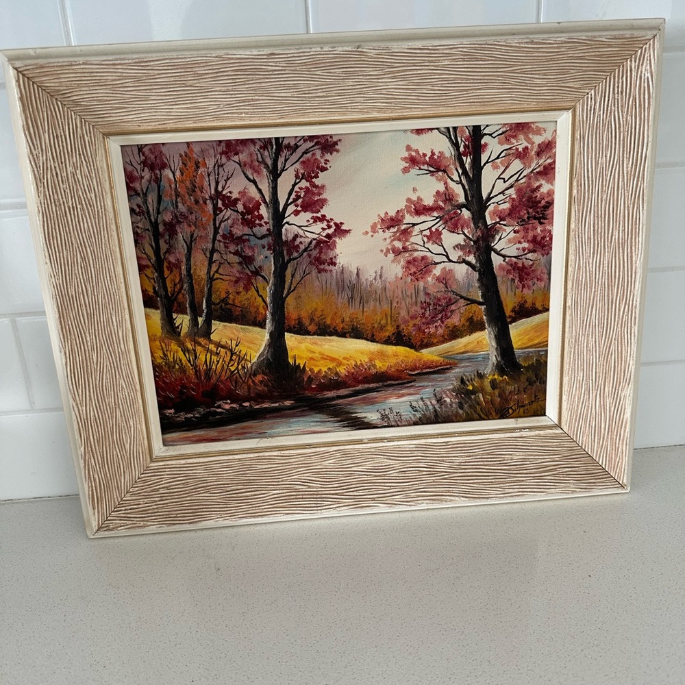 Autumn Landscape Framed Oil Painting